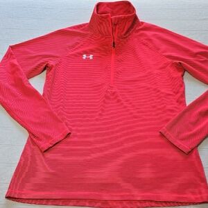 Under Armour Hot Pink Quarter-Zip Pullover  Size Small